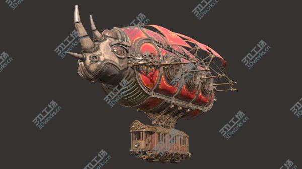 images/goods_img/20210312/Airship Steampunk Rhinoceros 3D/2.jpg